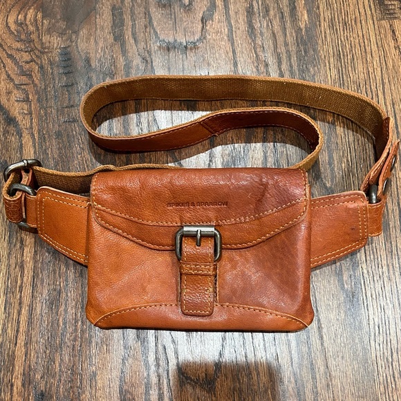 spikes & sparrow Handbags - Spikes & Sparrow Brown LeatherBelt Bag